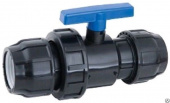 Политэк ПНД Кран шаровый 25*25 POELSAN