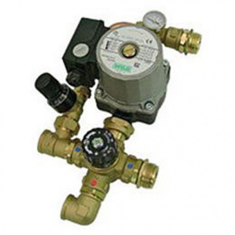 Stout Комплект для насосной группы с термостатическим клапаном и байпасом; Grundfos UPSO 25-65 130